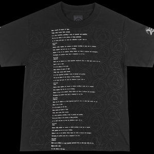 Black Scale Verb Adjective Tee Brand New